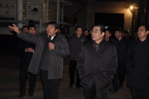 丁绣峰等领导观摩神州选煤装备制造基地二期扩建项目